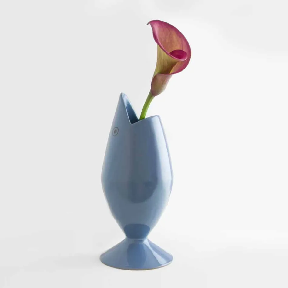Vaso Portafiori in Ceramica Realizzato Artigianalmente in Italia - Tonno Viadurini