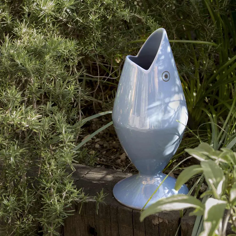 Vaso Portafiori in Ceramica Realizzato Artigianalmente in Italia - Tonno Viadurini
