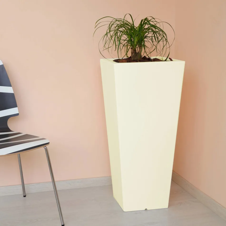 Vaso Quadrato da Giardino Colorato Fluo e con Luce Made in Italy - Avanas Viadurini