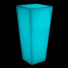 Vaso Quadrato da Giardino Colorato Fluo e con Luce Made in Italy - Avanas Viadurini