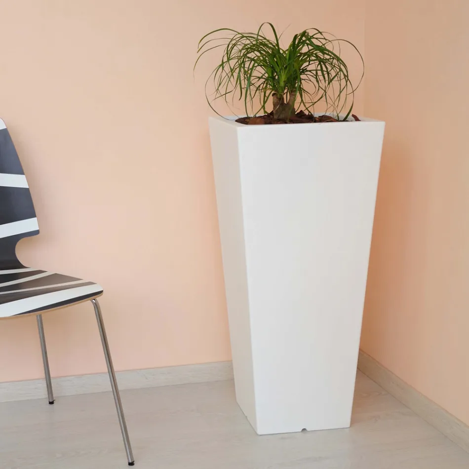 Vaso Quadrato da Giardino Colorato Fluo e con Luce Made in Italy - Avanas Viadurini