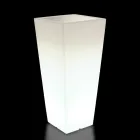 Vaso Quadrato da Giardino Colorato Fluo e con Luce Made in Italy - Avanas Viadurini