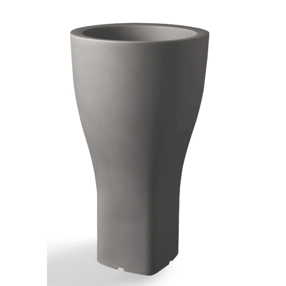 Vaso Rotondo Colorato da Giardino in Polietilene Made in Italy - Tremont Viadurini