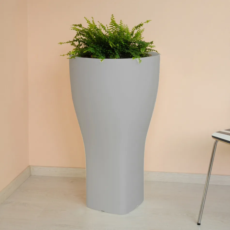 Vaso Rotondo Colorato da Giardino in Polietilene Made in Italy - Tremont Viadurini
