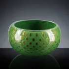 Vaso Rotondo da Interno in Vetro di Murano Colorato Realizzato in Italia - Asper Viadurini