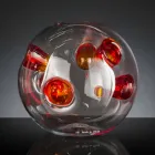 Vaso Rotondo da Interno in Vetro Soffiato di Murano Realizzato in Italia - Kimo Viadurini