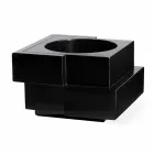 Vaso su ruote nero,bianco Slide Cubic Yo irregolare moderno made Italy Viadurini