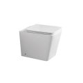 Vaso Wc a Terra con Sedile Soft Close in Ceramica dal Design Moderno - Giunco