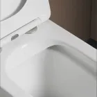 Vaso Wc a Terra con Sedile Soft Close in Ceramica dal Design Moderno - Giunco Viadurini