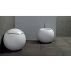 Vaso WC di Design a Sfera Fatto in Italia in Ceramica Fanna Viadurini