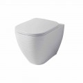 Vaso WC in Ceramica Bianca o Colorata di Design Trabia