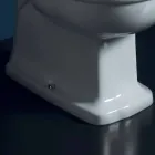 Vaso WC monoblocco in ceramica bianca Style 72x36 cm, made in Italy Viadurini