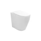 Vaso Wc Rimless e Sedile Soft Close Termoindurente in Ceramica - Oleandro Viadurini