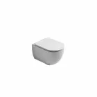 Vaso WC sospeso in ceramica design moderno Star 55x35 made in Italy Viadurini