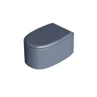 Vaso WC Sospeso in Ceramica di Diversi Colori Made in Italy - Ragazza Viadurini