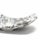 Vassoio Decorativo Curvo in Marmo Arabescato Made in Italy - Clifton Viadurini