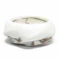 Vassoio di Design Rotondo in Marmo Arabescato Made in Italy - Casimir