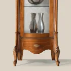 Vetrina Classica con Anta in Legno Bianco o Noce Made in Italy - Caligola Viadurini