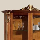 Vetrina da Soggiorno in Legno con 2 Ante Classica Made in Italy - Cambrige Viadurini