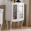 Vetrina per il Bagno Monocolore con 2 Ante e Ripiani in Vetro - Candy