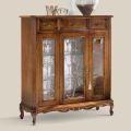 Vetrina Soggiorno in Legno con Anta e 3 Cassetti Made in Italy - Richard