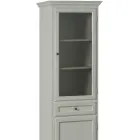 Vetrinetta con 1 Anta in Vetro, 1 Cassetto e 1 Anta in Legno Made in Italy - Camene Viadurini