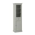 Vetrinetta con 1 Anta in Vetro, 1 Cassetto e 1 Anta in Legno Made in Italy - Camene