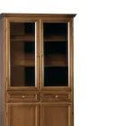 Vetrinetta con 2 Cassetti, 2 Ante in Legno e 2 Ante in Vetro Made in Italy - Camene Viadurini
