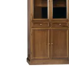 Vetrinetta con 2 Cassetti, 2 Ante in Legno e 2 Ante in Vetro Made in Italy - Camene Viadurini