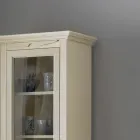 Vetrinetta in Legno Finitura Avorio Patinato Realizzata in Italia - Fosta  Viadurini