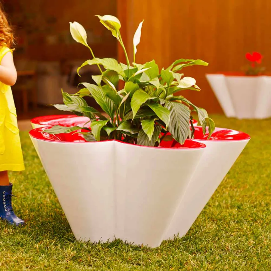 Vondom Agatha fioriera di design moderno esterno polietilene colorata Viadurini