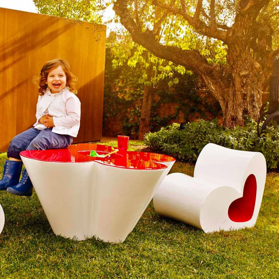 Vondom Agatha tavolino di design da esterno in polietilene colorato Viadurini