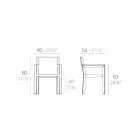 Vondom Frame sedia con braccioli da esterno di design moderno Viadurini