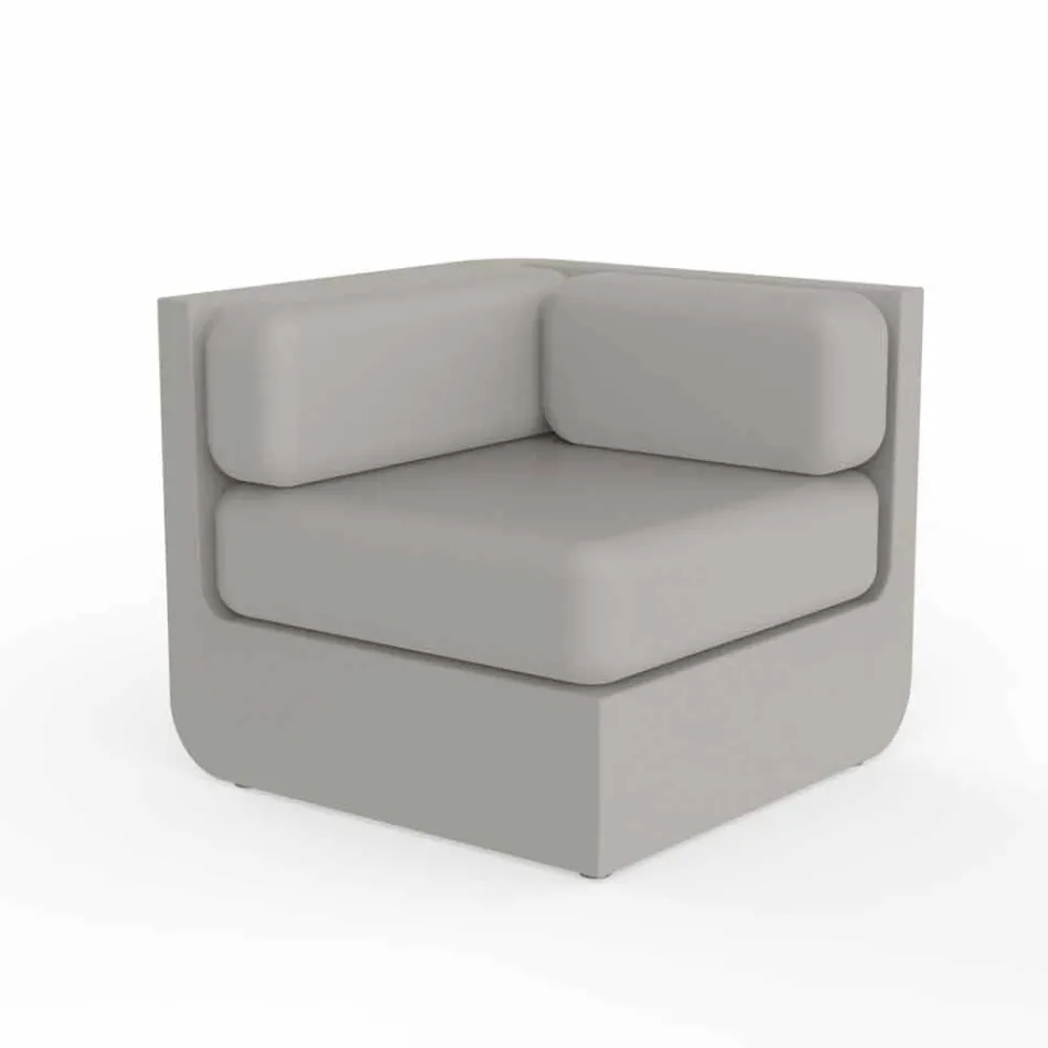 Vondom Ulm composizione salotto da giardino di design taupe Viadurini