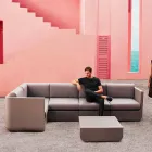 Vondom Ulm composizione salotto da giardino di design taupe Viadurini